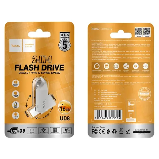 HOCO ՖԼԵՇ DRIVE UD8 TYPE-C 16GB