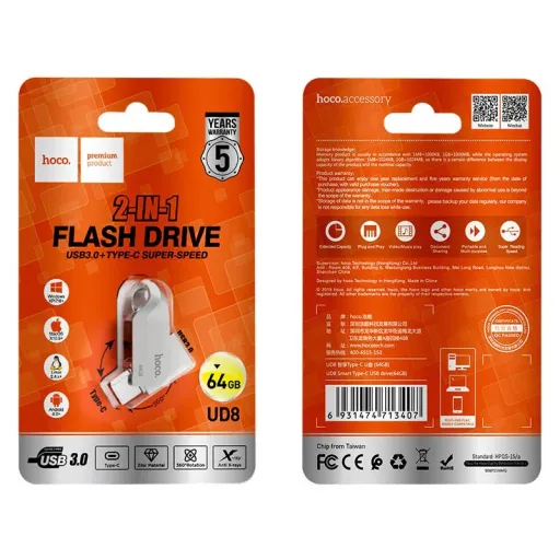 HOCO ՖԼԵՇ DRIVE UD8 TYPE-C 64GB