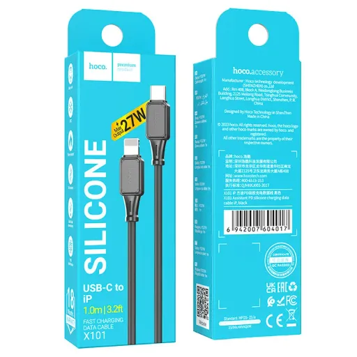 HOCO USB X101 TYPE-C TO IOS Սև