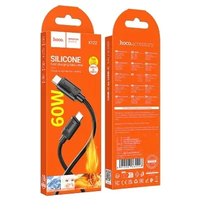 HOCO USB X122 TYPE-C TO TYPE-C 60W Սև