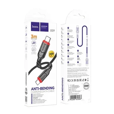 HOCO USB X59 TYPE-C TO TYPE-C Սև 3M