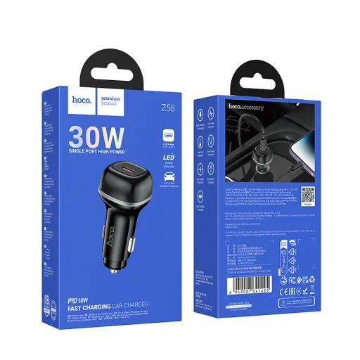HOCO Z58 Car Charger (Single Type-C) – Black