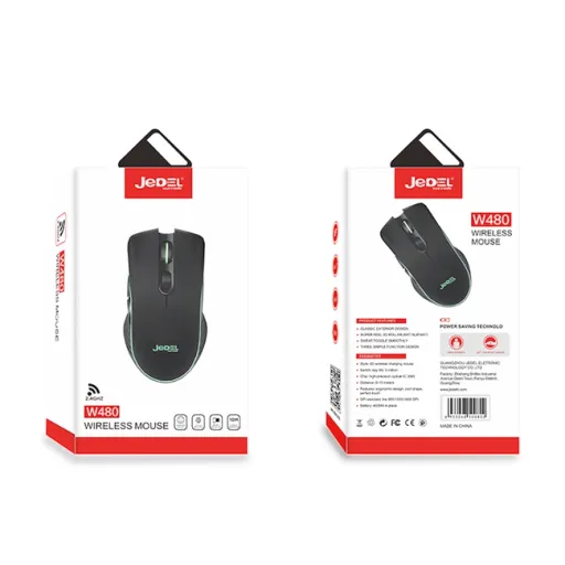 JEDEL W480 Անլար մկնիկ (Սև)