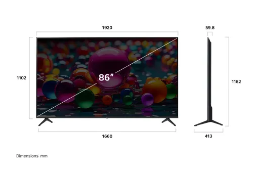 LG 86UA85006 Հեռուստացույց