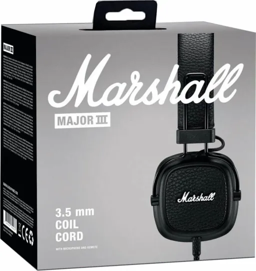 Ականջակալ Marshall Major III Սև