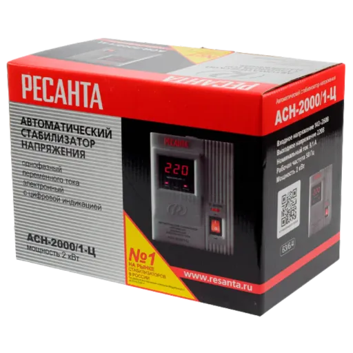 РЕСАНТА АСН-2000/1-Ц Հոսանքի լարման կարգավորիչ