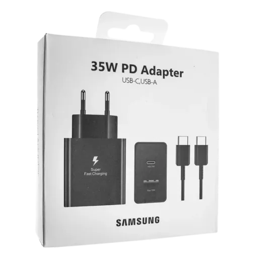 Samsung ԼԻՑՔԱՎՈՐԻՉ+ԼԱՐ 35W TYPE-C TO TYPE-C Սև