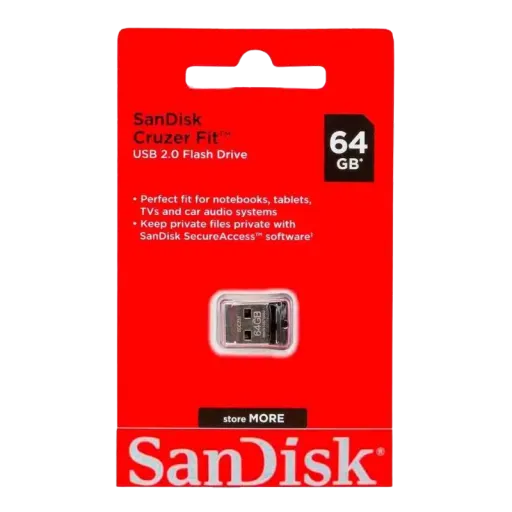 USB ՖԼԵՇ SANDISK CRUZER FIT 64GB