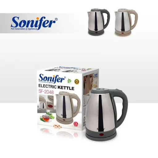 SONIFER SF-2048 ЧАЙНИК СЕРЫЙ 1.8Л