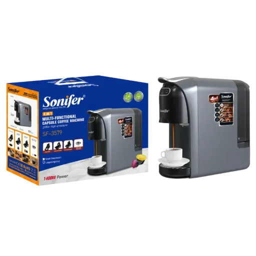SONIFER SF-3579 Բազմաֆունկցիոնալ Կապսուլային Սրճեփ 4-ը 1-ում