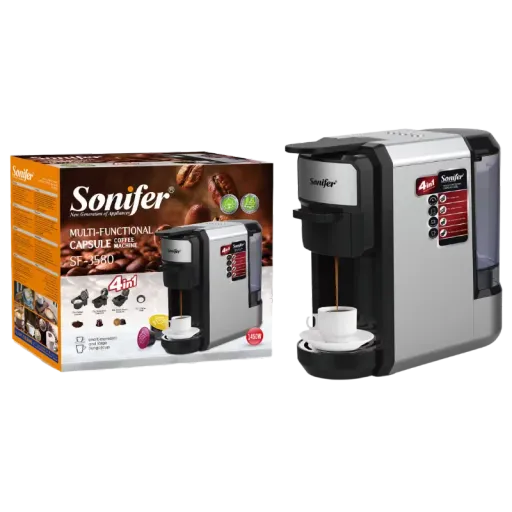 SONIFER SF-3580 Բազմաֆունկցիոնալ Կապսուլային Սրճեփ 4-ը 1-ում