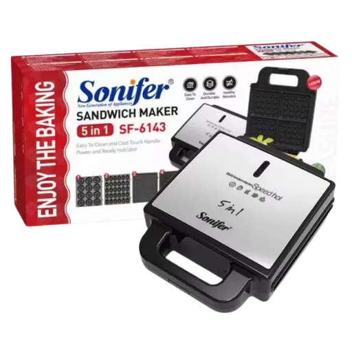 SONIFER SF-6143 Սենդվիչ պատրաստող սարք 5-ը 1-ում