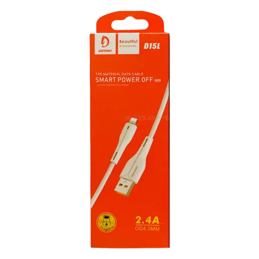 VDENMENV D15L iOS USB Լար Սպիտակ