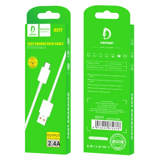 VDENMENV USB D21T Type-C Սպիտակ