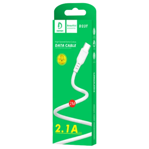 VDENMENV USB D23T Type-C Սպիտակ 2M