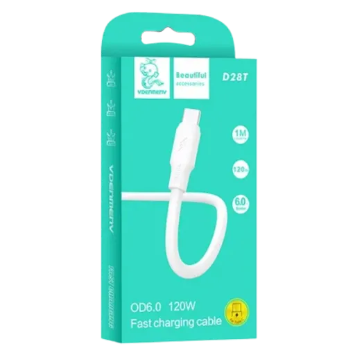 VDENMENV USB D28T Type-C 120W Սպիտակ