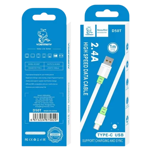 VDENMENV USB D50T Type-C Կանաչ