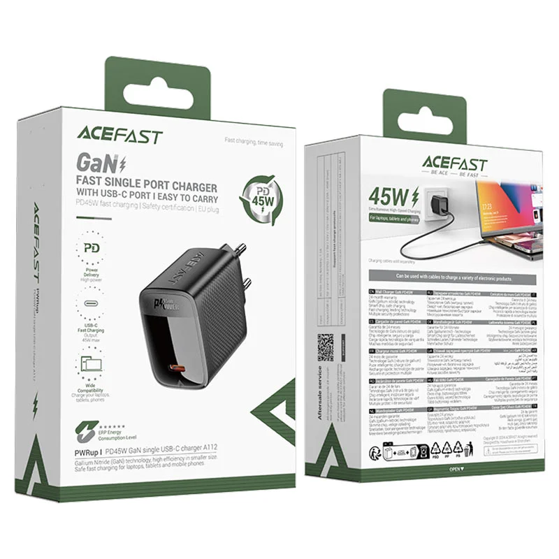 ACEFAST ԼԻՑՔԱՎՈՐԻՉ A112 PD45W Սև