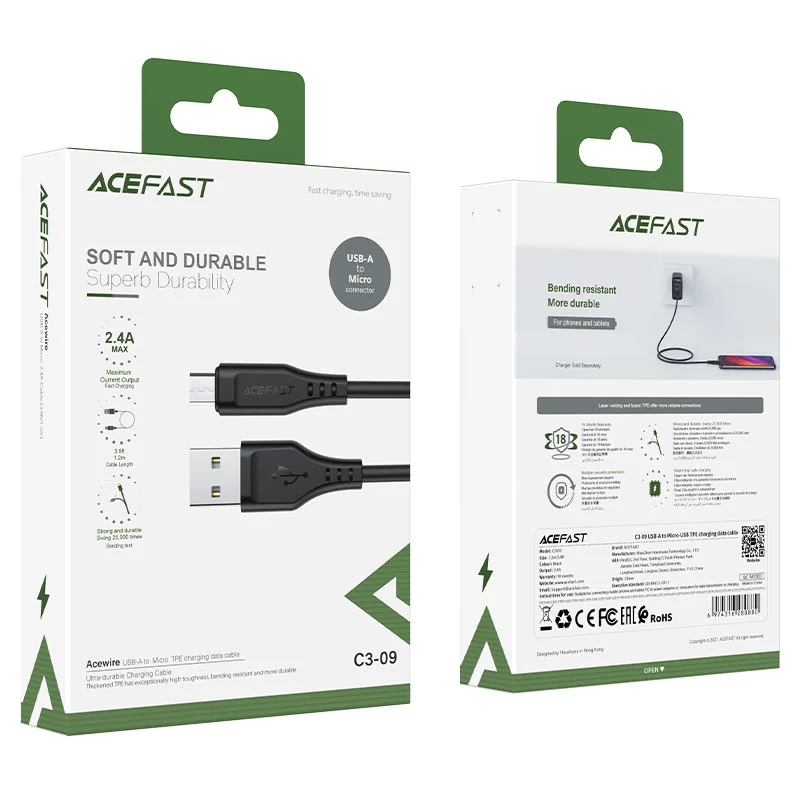 ACEFAST USB C3-09 Micro Սև