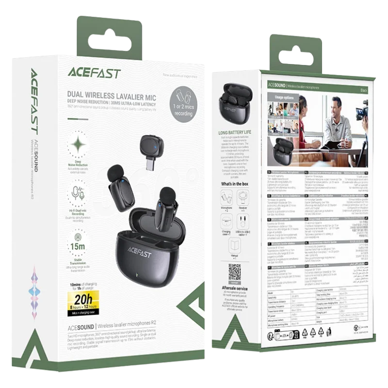 ACEFAST R2 Խոսափող Սև