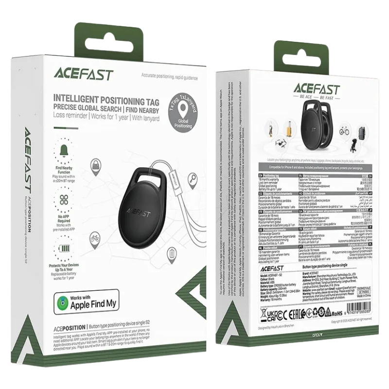 ACEFAST S2 Anti-Lost Սև