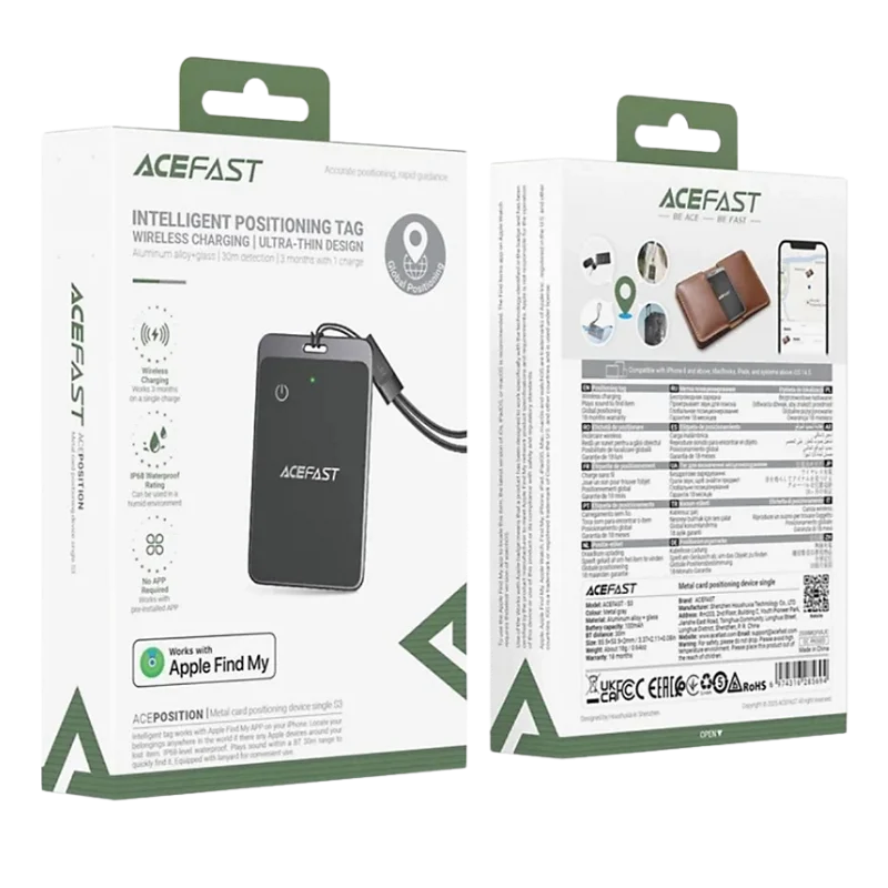 ACEFAST S3 Anti-Lost Մոխրագույն