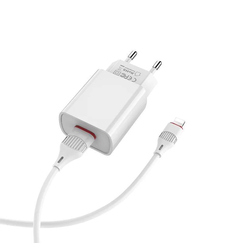 BOROFONE BA20A Լիցքավորիչ + լար, iOS, Սպիտակ 3