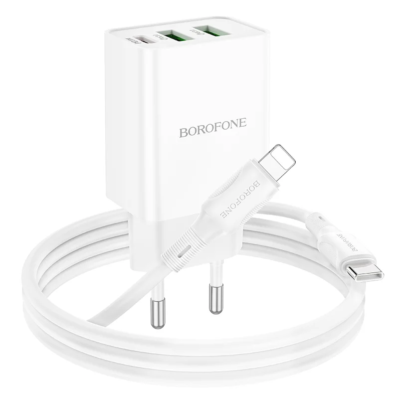 BOROFONE ԼԻՑՔ+ԼԱՐ BA70A TYPE-C TO IOS Սպիտակ 3