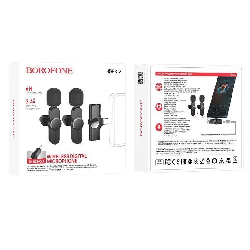 Borofone BFK12 IOS/TYPE-C Փոքր Խոսափող