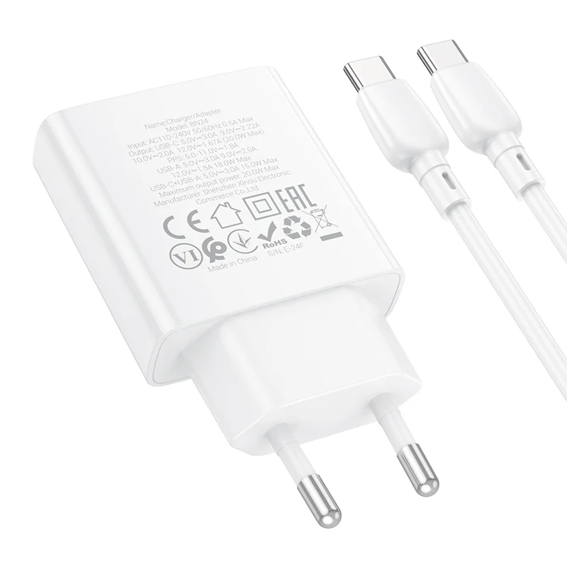 BOROFONE ԼԻՑՔ+ԼԱՐ BN24 TYPE-C TO TYPE-C ՍՊԻՏԱԿ 2