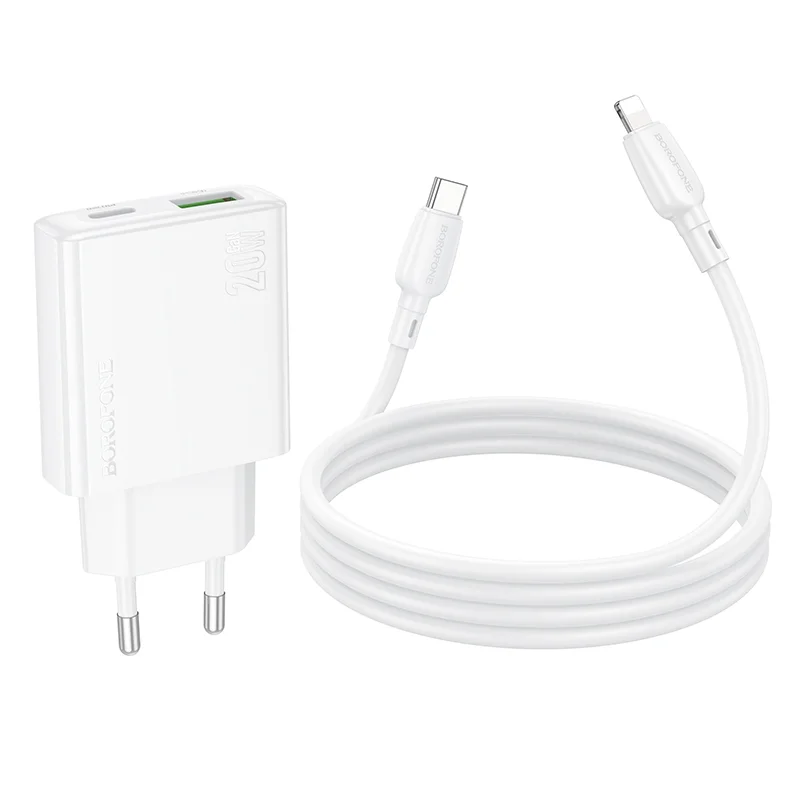 BOROFONE ԼԻՑՔ+ԼԱՐ BN24 TYPE-C TO IOS Սպիտակ 3