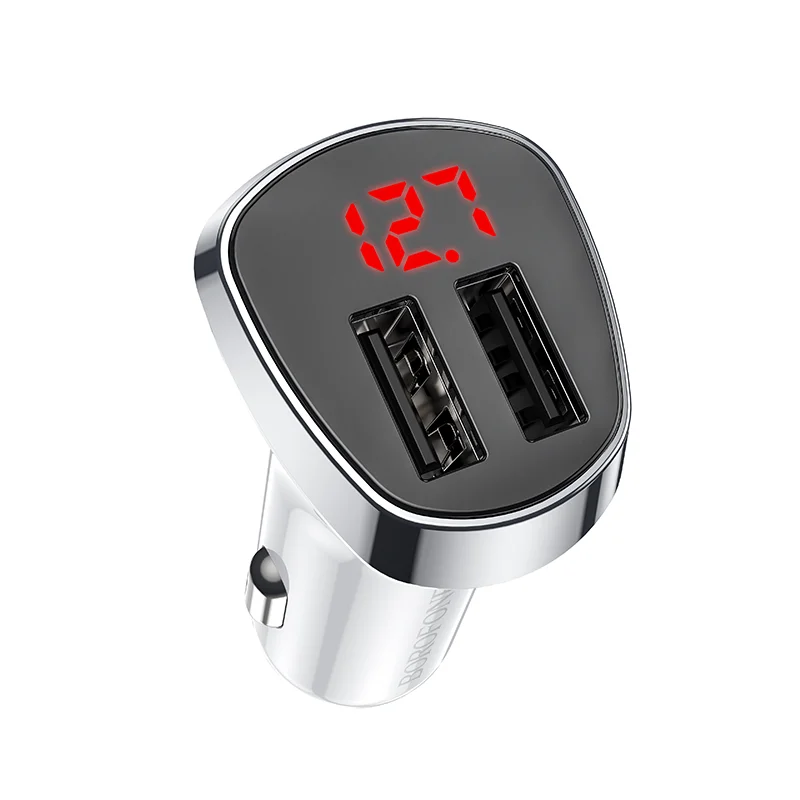 BOROFONE BZ15 Մեքենայի լիցքավորիչ (2 USB) – Սպիտակ 2