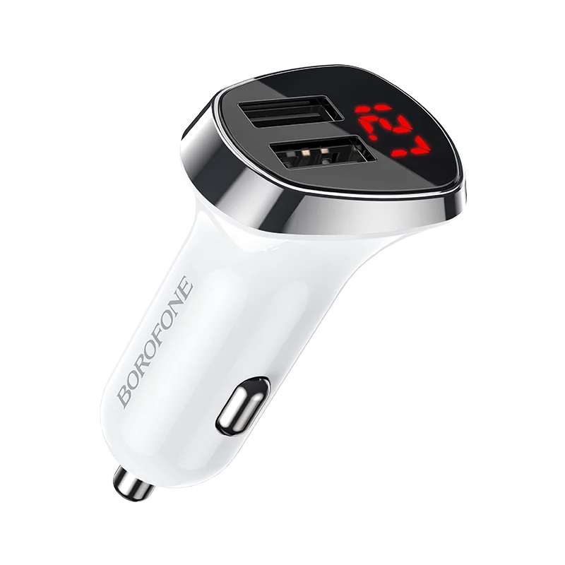 BOROFONE BZ15 Մեքենայի լիցքավորիչ (2 USB) – Սպիտակ 3