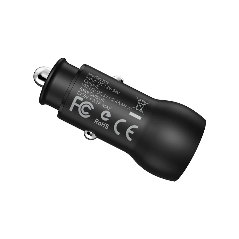 BOROFONE BZ9 Մեքենայի լիցքավորիչ (2 USB) – Սև 3