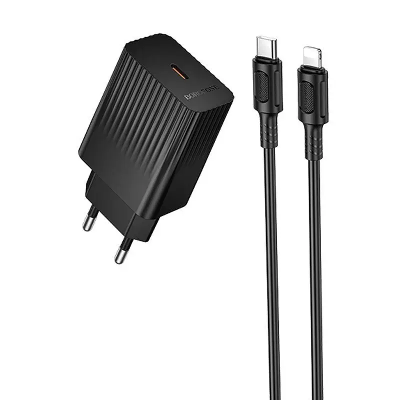 BOROFONE ԼԻՑՔԱՎՈՐԻՉ BAS75A TYPE-C TO IOS Սև 3