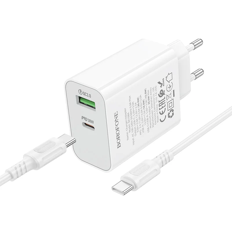 BOROFONE ԼԻՑՔ+ԼԱՐ BA108A TYPE-C TO TYPE-C ՍՊԻՏԱԿ 3