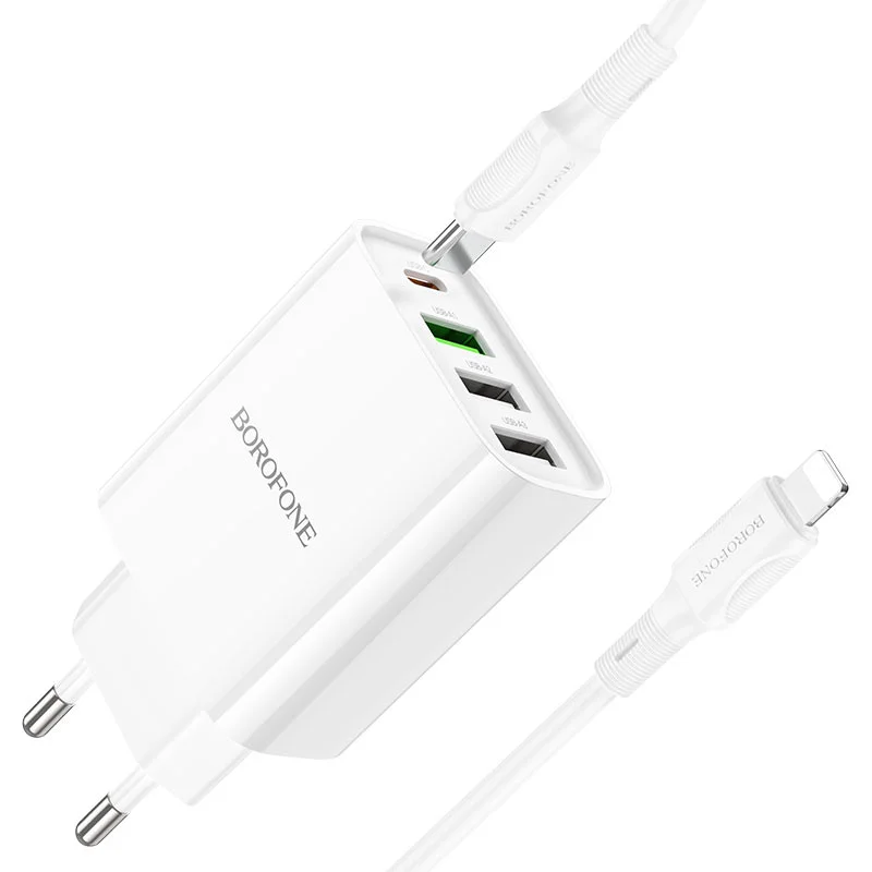 Լիցքավորիչ + Լար Type-C to Lightning BOROFONE BA79A 2