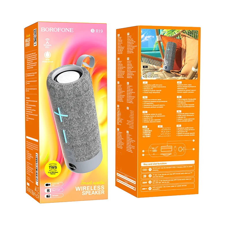 BOROFONE ԲԱՐՁՐԱԽՈՍ BR19 Մոխրագույն