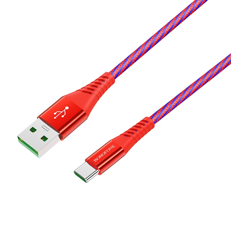 Լիցքավորման Լար  Type-C| BOROFONE BU13-կարմիր 2