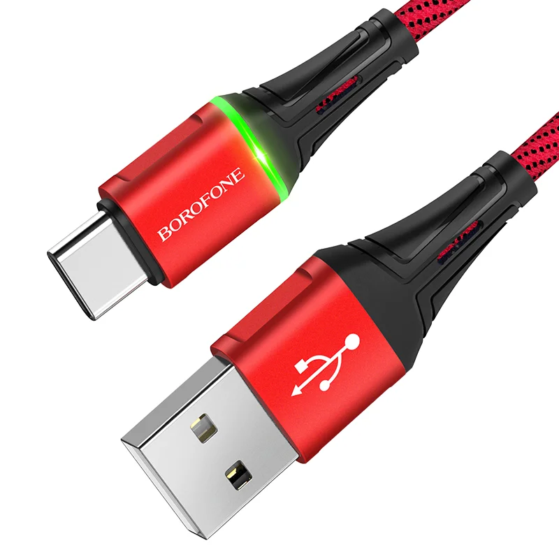Լիցքավորման Լար Type-C | BOROFONE BU25-կարմիր 2