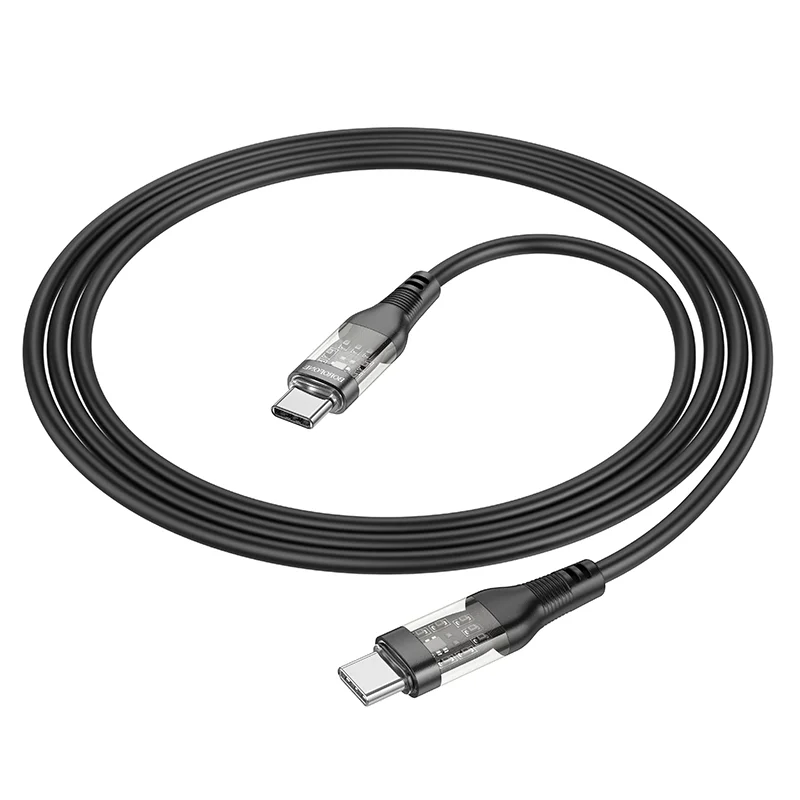 BOROFONE USB BU37 TYPE-C TO TYPE-C Սև 60W 3