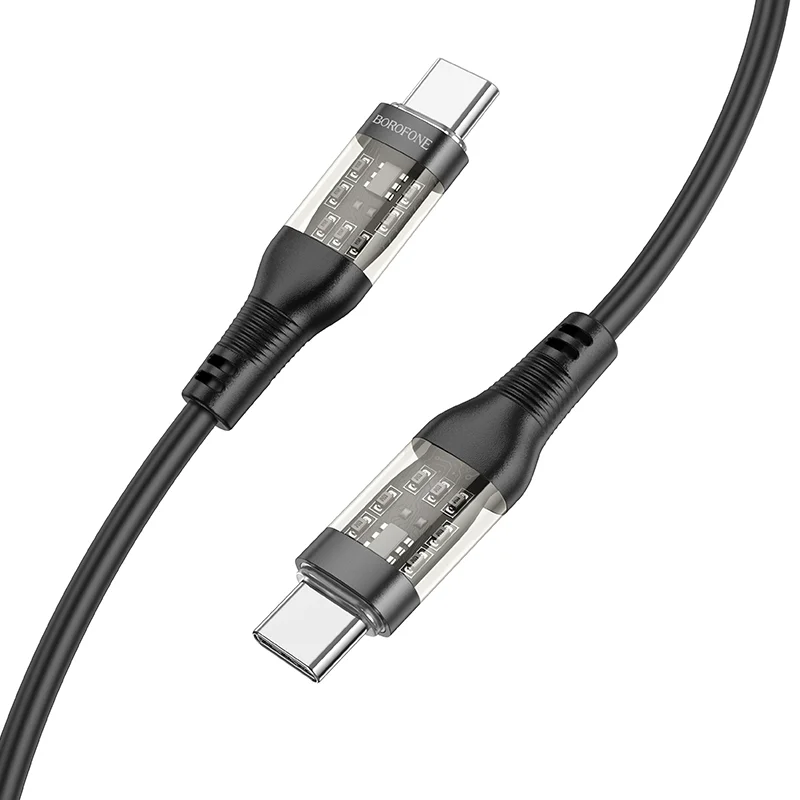 BOROFONE USB BU37 TYPE-C TO TYPE-C Սև 60W 2