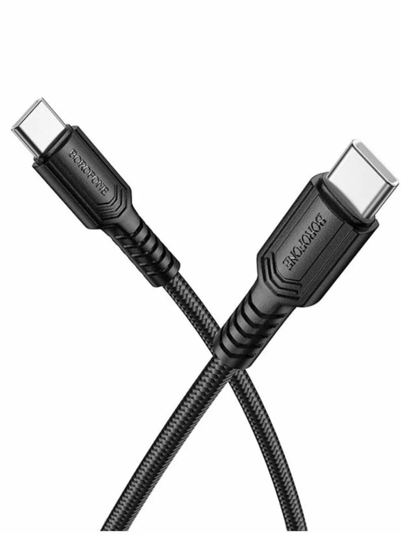 BOROFONE USB BX116 TYPE-C TO TYPE-C Սև 60W 2