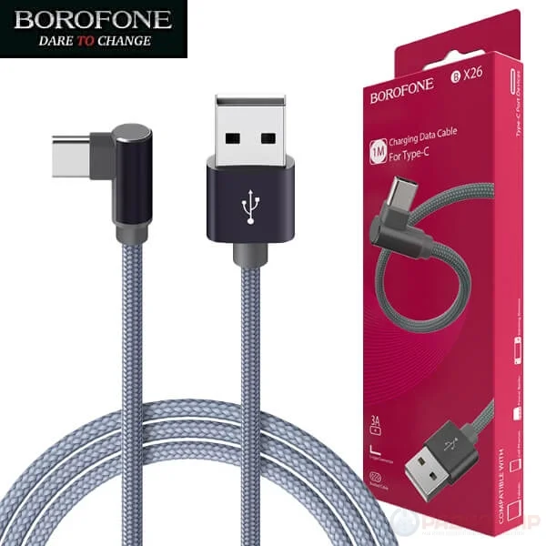 Լիցքավորման Լար Type-C | BOROFONE BX26-մոխրագույն