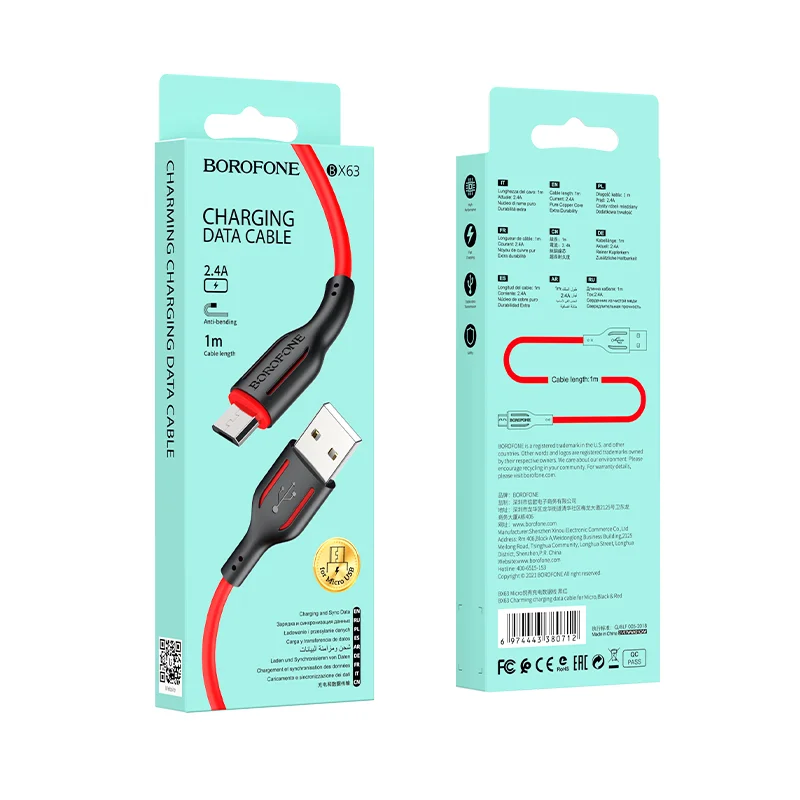 BOROFONE USB BX63 MICRO Սև/Կարմիր