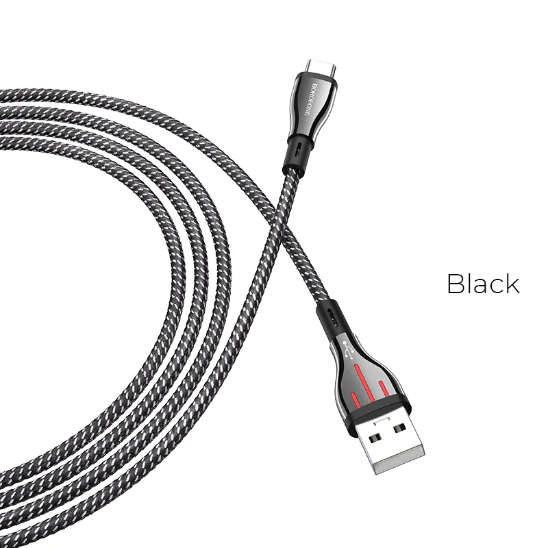 Լիցքավորման Լար Type-C | BOROFONE BU23-սև 3