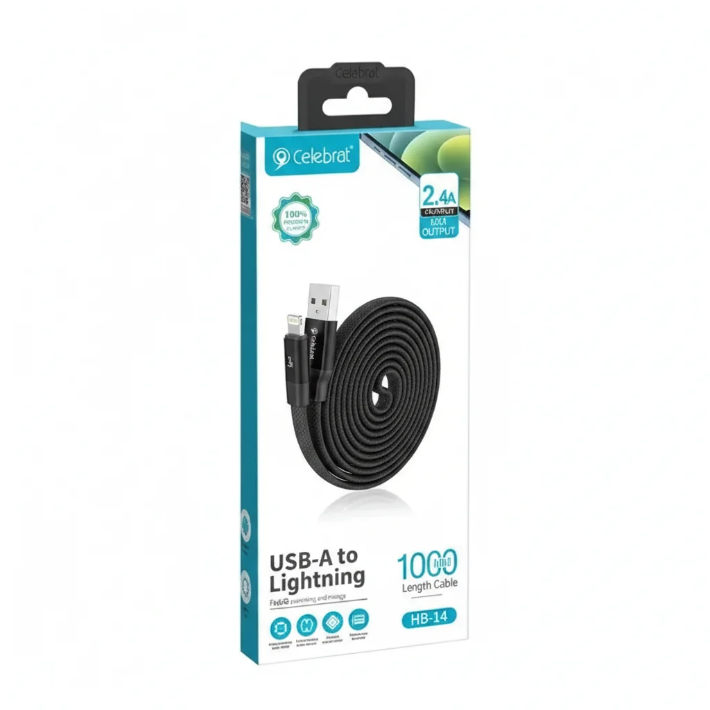 CELEBRAT USB HB-14 IOS Սև