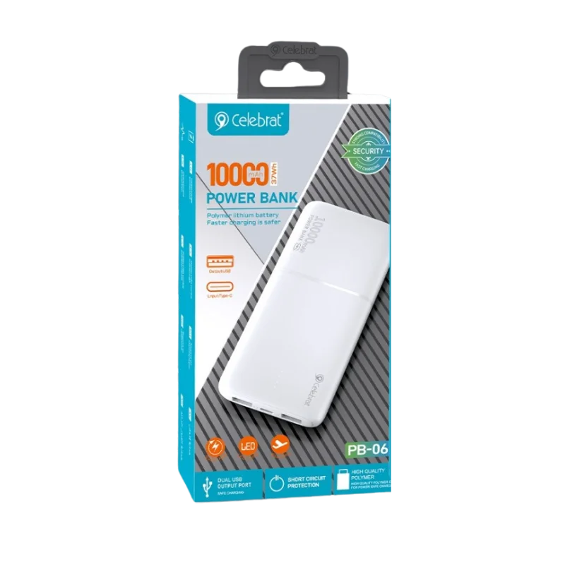 CELEBRAT POWERBANK PB-06 10000mah ՍՊԻՏԱԿ