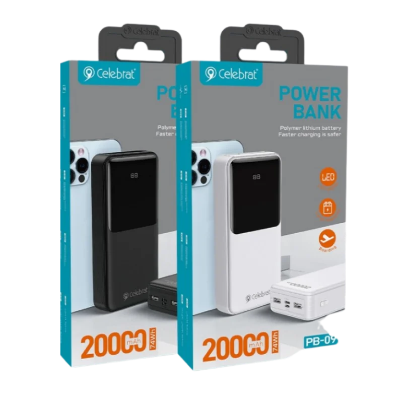 CELEBRAT POWERBANK PB-09 20000mah ՍՊԻՏԱԿ
