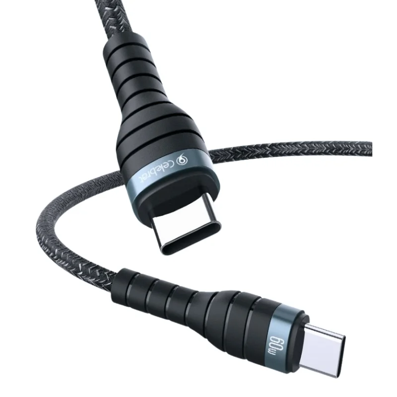 CELEBRAT USB HB-12 TYPE-C TO TYPE-C Սև 2
